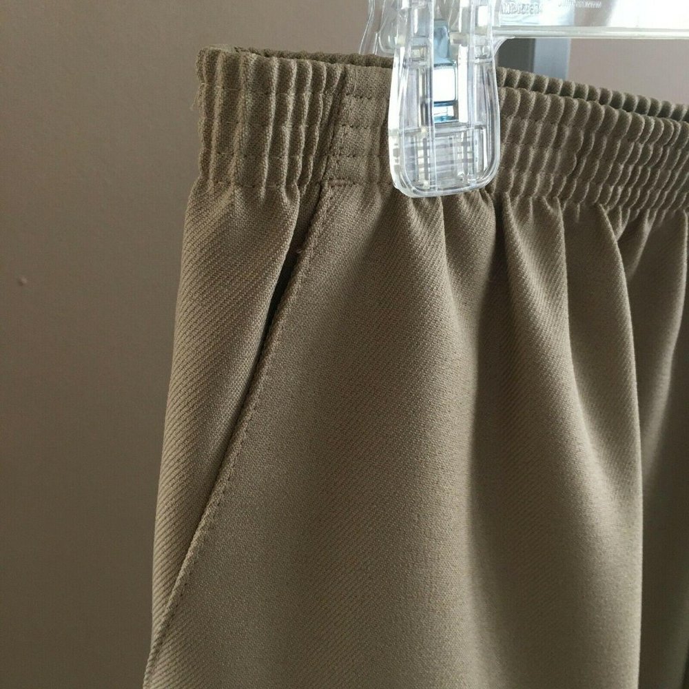 Alfred Dunner Tan Pants Elastic Waist Size 16 - Picture 5 of 5